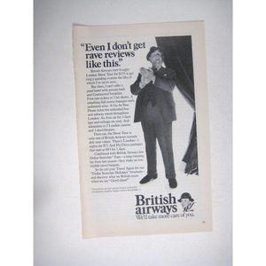 British Airways London Show Tour Vintage 1978 Print Ad 9 in Tall